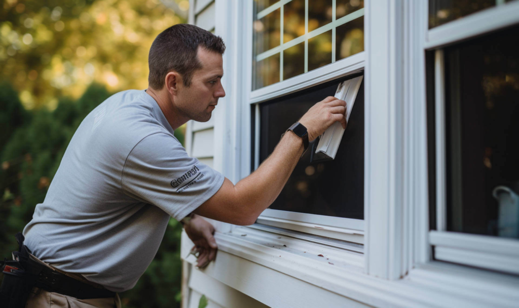 How to Replace Window Glass Like a Pro, a man replacing a window