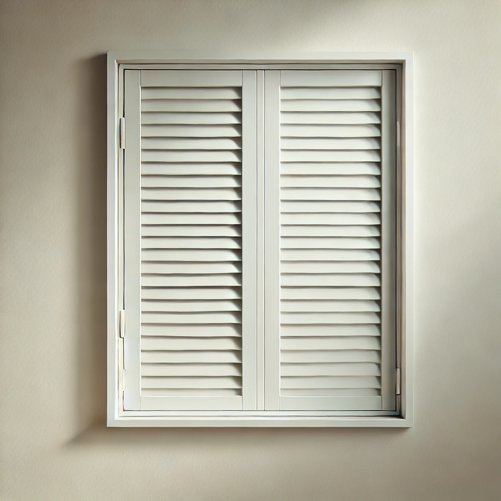 minimalist vinyl window shutter design